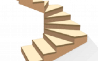Расчет лестницы с забежными ступенями на 180 градусов